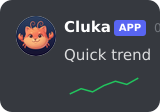 Cluka sending a sparkline
